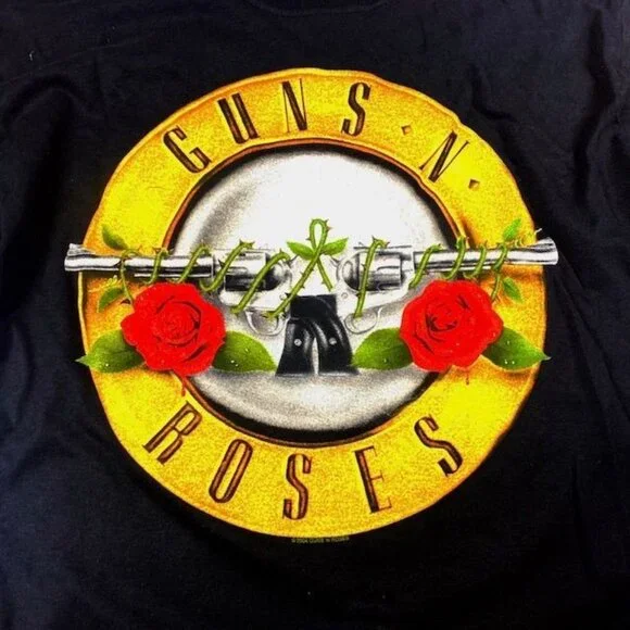NWOT Guns N' Roses Logo Rock Band Tee Shirt Black, Size XX - Large - Picture 2 of 3